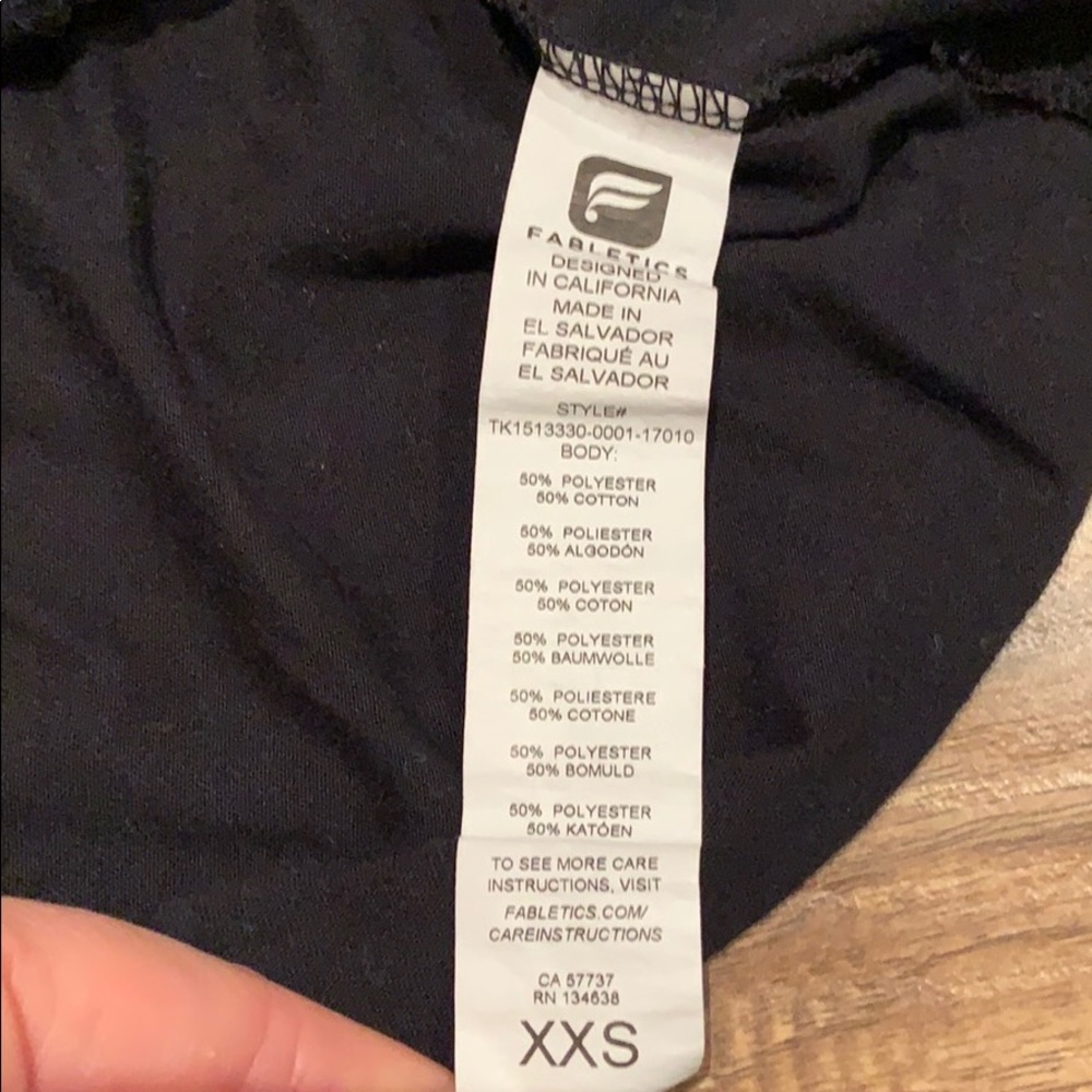Fabletics black workout top - Picture 7 of 7